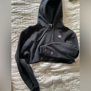 champion cropped hoodie